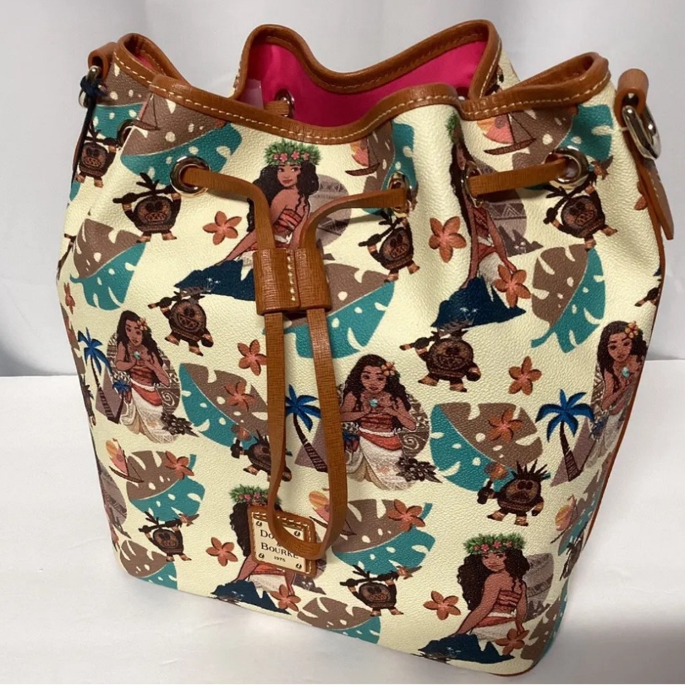 Dooney & Bourke Disney Moana Drawstring Bucket Bag 2023 - New
